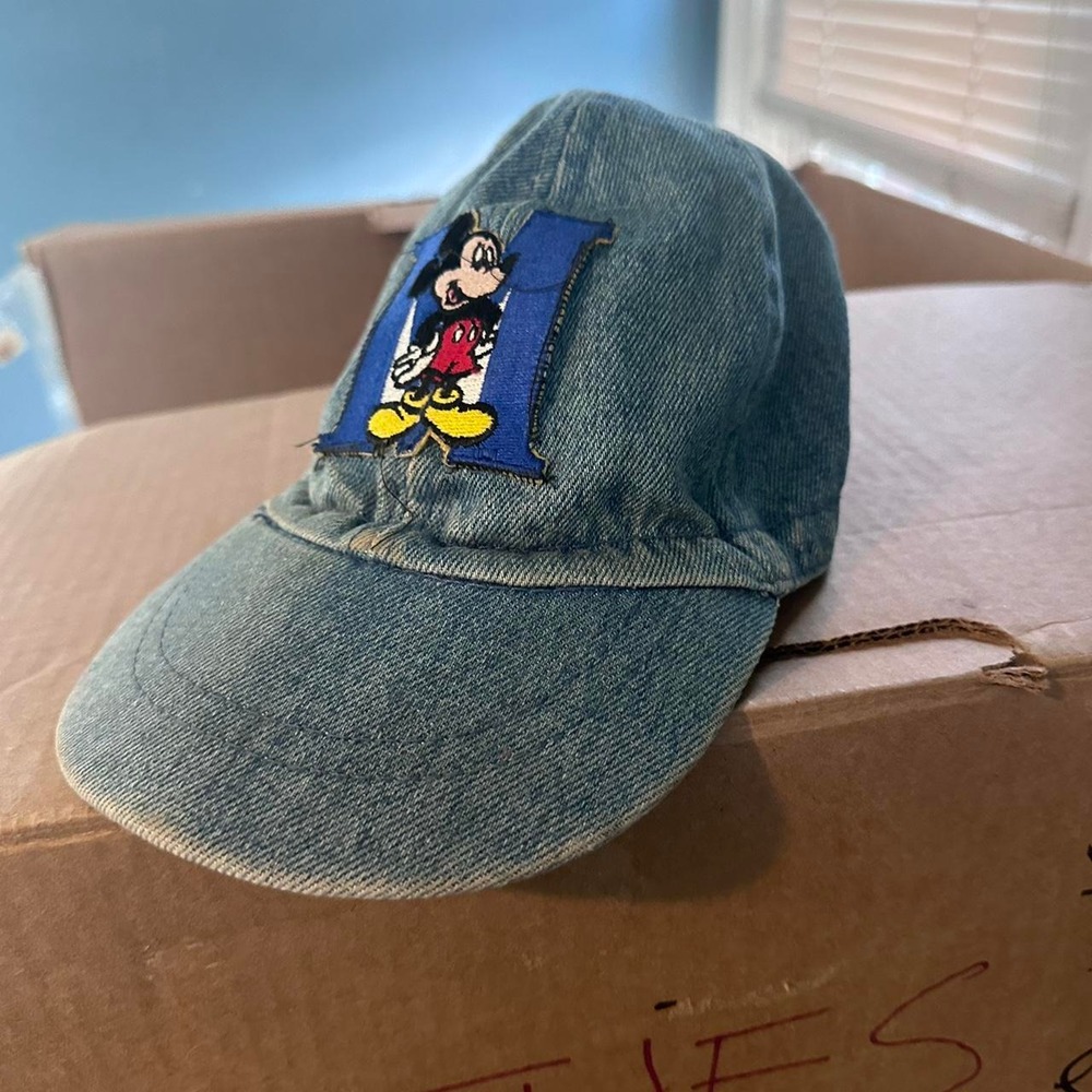 Disney Mickey Mouse blue denm baseball cap size s